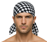 20x Chess Check Paisley Bandana Bulk Pack - 100% Cotton Head Wrap/Durag/Scarf/Mask