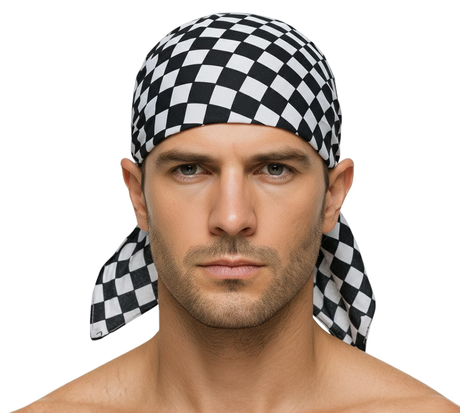 20x Chess Check Paisley Bandana Bulk Pack - 100% Cotton Head Wrap/Durag/Scarf/Mask