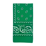20x BANDANA Paisley 100% COTTON Head Wrap Durag Bandanna Scarf Mask BULK - Dark Green