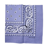 20x BANDANA Paisley 100% COTTON Head Wrap Durag Bandanna Scarf Mask BULK - Lilac