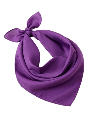 20x Purple Plain Bandana Bulk Pack - 100% Cotton Head Wrap/Durag/Scarf/Mask