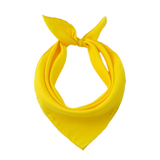 20x Plain Bandana 100% COTTON Head Wrap Durag Bandanna Scarf Mask BULK - Yellow