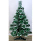 210cm Snowy Artificial Christmas Tree w/ Sturdy Stand Xmas