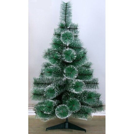 210cm Snowy Artificial Christmas Tree w/ Sturdy Stand (Xmas Decoration)