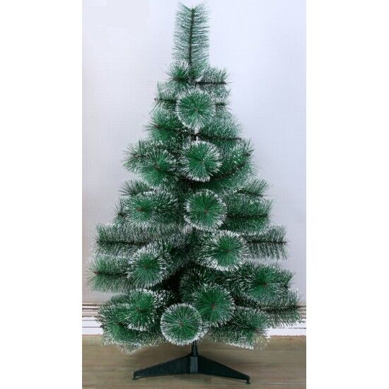 210cm Snowy Artificial Christmas Tree w/ Sturdy Stand Xmas