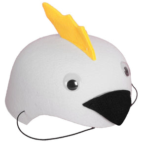55cm Cockatoo Animal Hat - Australian Costume Accessory (Felt w/ Elastic Chin Strap)