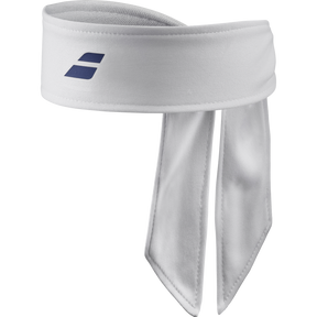 Babolat Tennis Tie Headband in White/Sodalite Blue