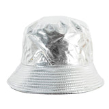Metallic Bucket Hat for Parties and Costumes in Silver
