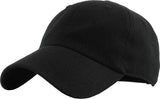 Plain Black Baseball Cap - Adjustable One Size