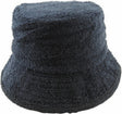Aussie Terry Towelling Bucket Hat - Black (Retro Lad Cap for Fishing/Camping)