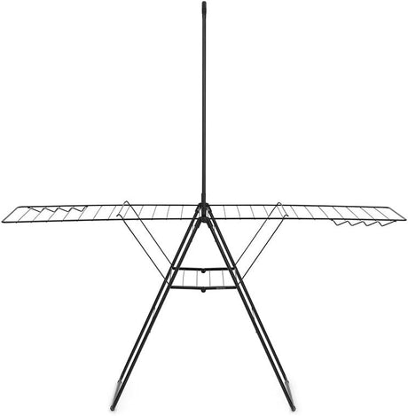 BRABANTIA 25m Hang On Drying Rack in Black Drying Airing Rack Clothing Horse Stand