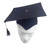 Black Graduation Mortar Board Hat - Bachelor/Academic (School/Fancy Dress)