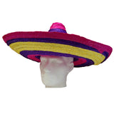 10x Mexican RAINBOW SOMBRERO Fancy Dress Straw Party Costume Hat Cap Spanish BULK