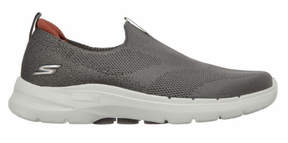 Skechers Mens Gowalk 6 Machine Washable Shoes - Taupe (Athletic Runners/Sneakers)
