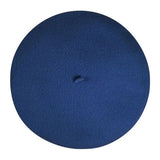 Laulhere Heritage Unisex Winter Wool Beret - Blue
