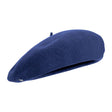 Laulhere Heritage Unisex Winter Wool Beret - Blue