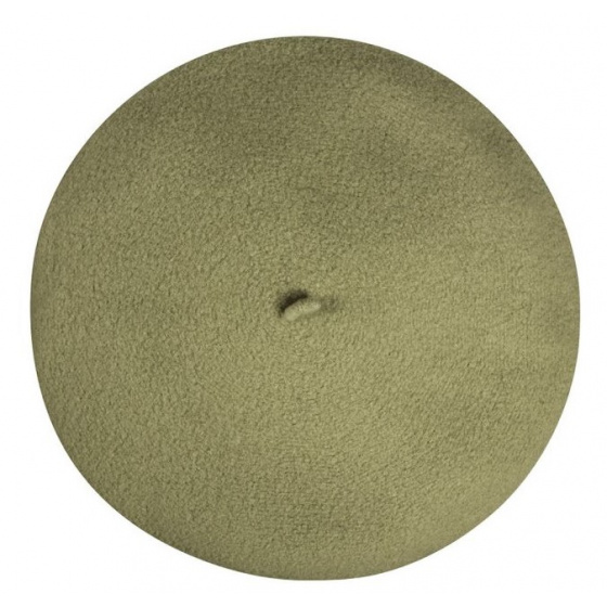 Laulhere Heritage Unisex Winter Wool Beret - Khaki