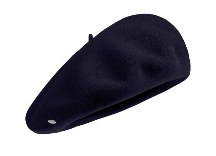 Laulhere Heritage Unisex Winter Wool Beret - Navy Blue