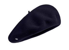 Laulhere Heritage Unisex Winter Wool Beret - Navy Blue