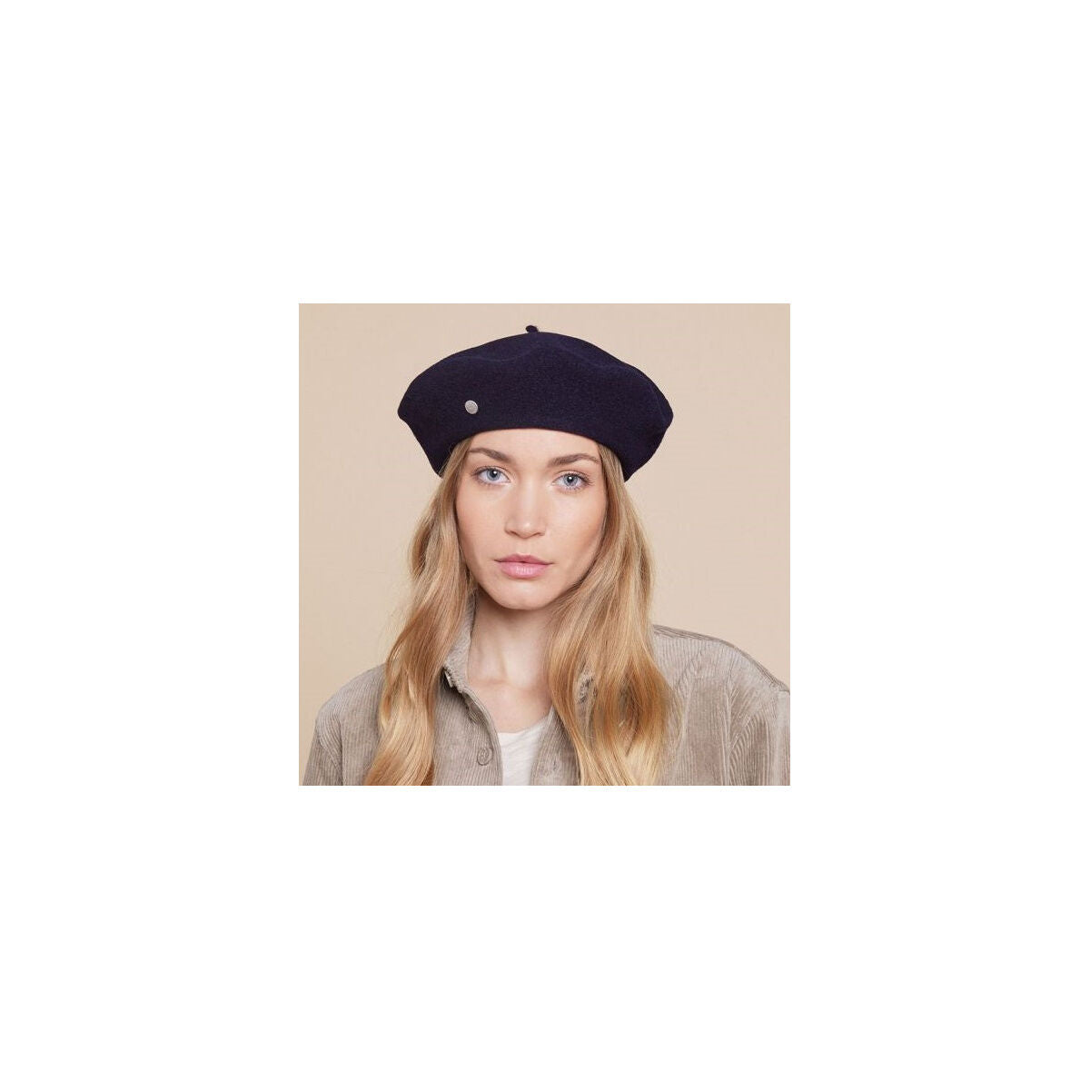 Laulhere Heritage Unisex Winter Wool Beret - Navy Blue
