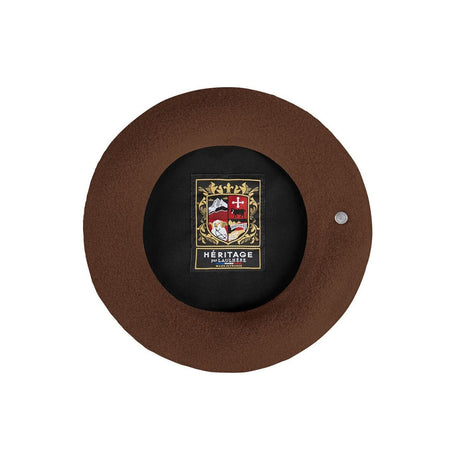 Laulhere Heritage Unisex Winter Wool Beret - Brown