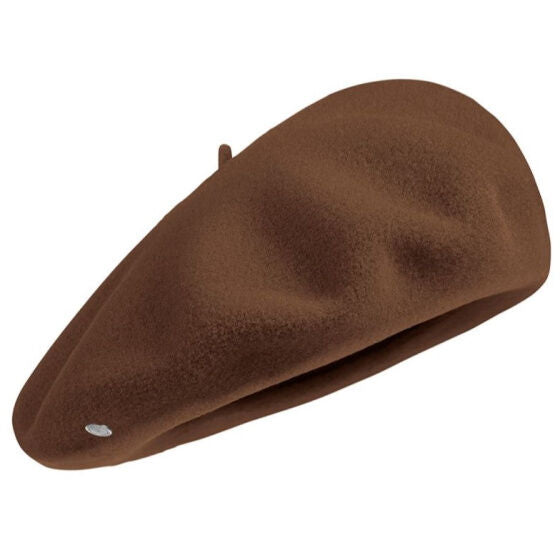 Laulhere Heritage Unisex Winter Wool Beret - Brown