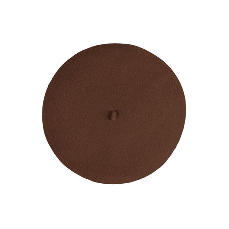 Laulhere Heritage Unisex Winter Wool Beret - Brown