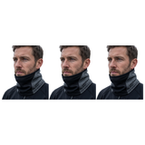 3x Breathable Fleece/Spandex Face & Neck Warmer Pack - Charcoal (Winter Scarf)