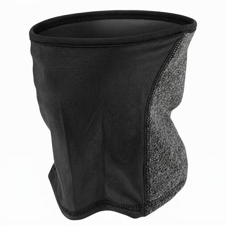 Breathable Fleece/Spandex Face & Neck Warmer - Charcoal (Winter Scarf)