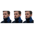 3x Breathable Fleece/Spandex Face & Neck Warmer Pack - Navy Blue (Winter Scarf)