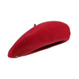 Laulhere The IRATY Cashmere/Wool Unisex Beret - Rouge Passion Red (Satin Lined)