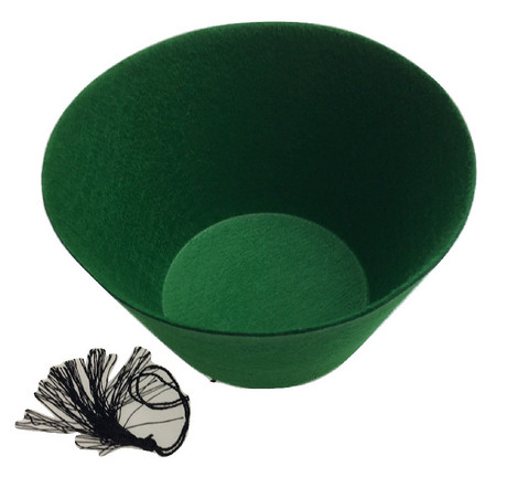 4x Green Moroccan Fez Hat w/ Black Tassel Bulk Pack - Fancy Dress Costume