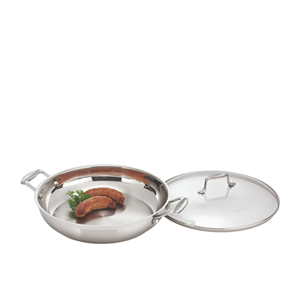 SCANPAN Impact 32cm Chef Pan Stainless Steel Saute Cookware Kitchen