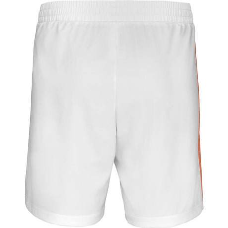 Babolat Play Mens Tennis Shorts in White/Orange