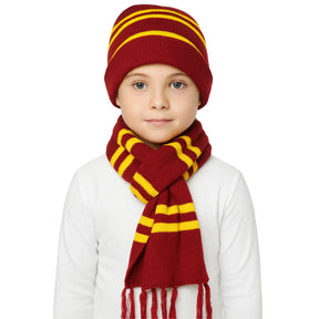 Wizard School Beanie Hat & Scarf Set Costume Accessory Halloween Fancy Dress