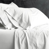 Park Avenue European Vintage Washed Cotton Kids Bed Sheet Set - White