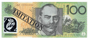 $100 Dollar Australian Souvenir Fake AUD Note Pad - 1 Pack of 50 Sheets