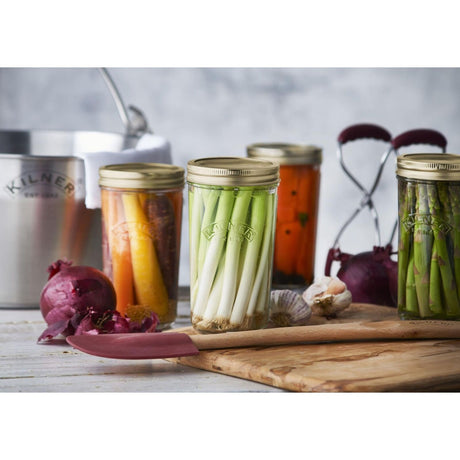 Kilner Wide Mouth Preserve Jars Set of 6 – 500ml Glass Canning Storage Screw Lid
