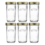 Kilner Wide Mouth Preserve Jars Set of 6 – 500ml Glass Canning Storage Screw Lid