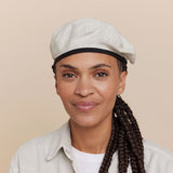 Laulhere Mestura 100% Cotton French Beret Hat in Jute (Made in France)