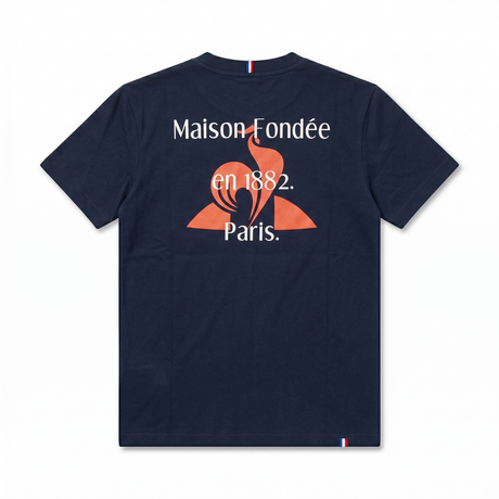 Le Coq Sportif Mens Voile Tee Top T Shirt - Dress Blues