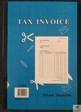 Tax Invoice Book 50-Page Duplicate - Carbonless Statement and Quote