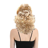 RETRO WIG Curly Long Hair Disco Punk Rock Party Costume 60s 70s 22425 - Blonde
