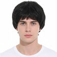 Mens Black Short Wig - Classic Style Fancy Dress Party Costume