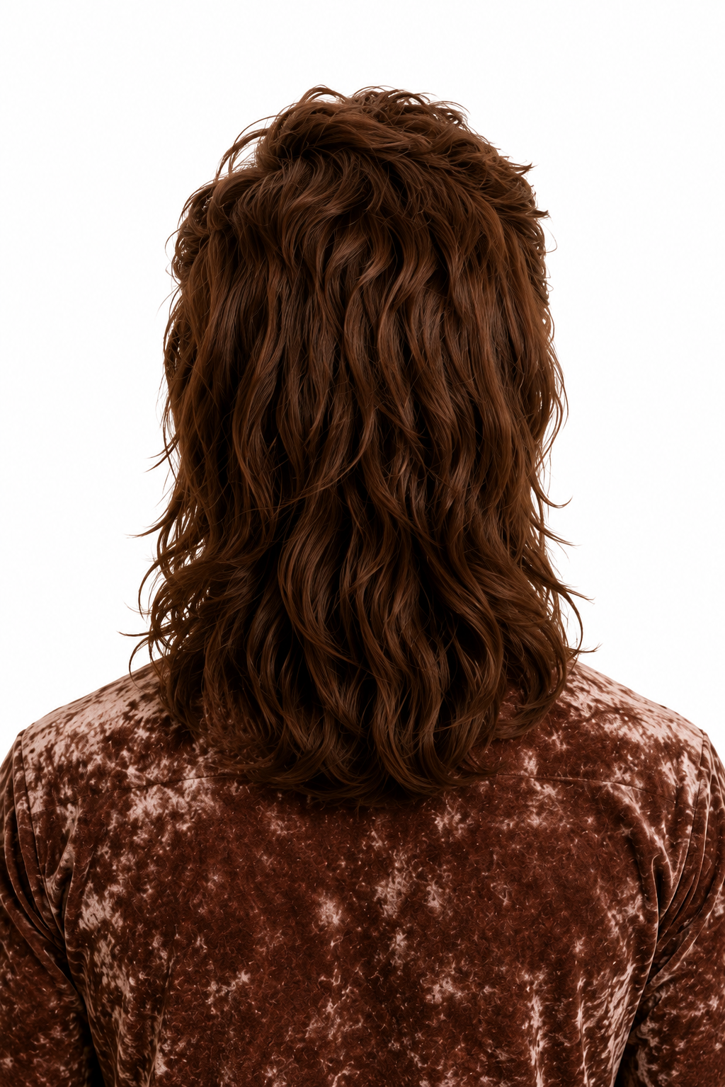 Mullet Wig 80s Party Costume Rock Bogan Punk 70s 90s Hair - Brown