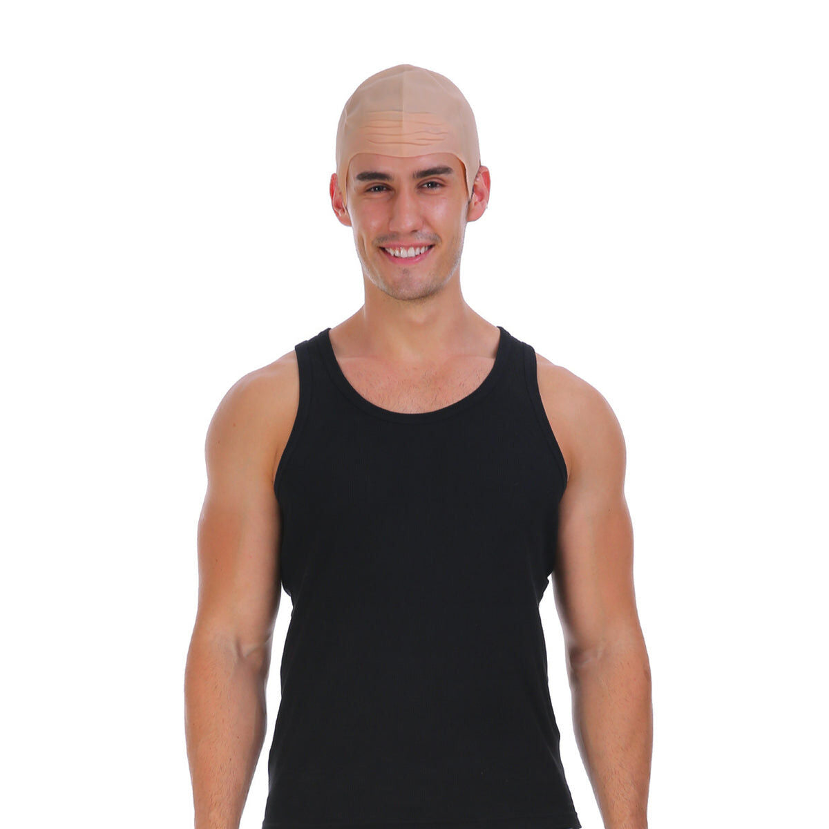 Bald Latex Rubber Wig Cover/Cap - Skinhead Halloween Costume & Fancy Dress