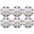 6x Laura Geitz Match Gripper Netball Bulk Pack - Official Size 4 (Hand Sewn & Waterproof)