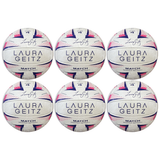6x Laura Geitz Match Gripper Netball Bulk Pack - Official Size 4 (Hand Sewn & Waterproof)