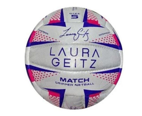 6x Laura Geitz Match Gripper Netball Bulk Pack - Official Size 4 (Hand Sewn & Waterproof)