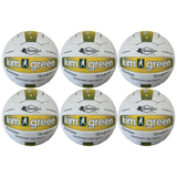 6x Reliance Kim Green Match Gripper Netball Bulk Pack - Official Size 4 (Hand Sewn & Waterproof)